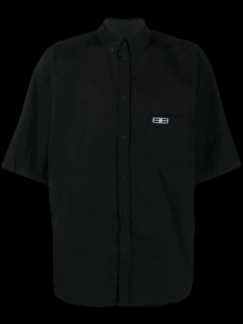 Balenciaga S/S Large Fit Shirt Black