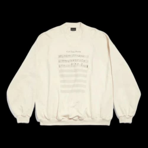 Balenciaga SS24 Logo with Sheet Music Sweater 'Beige'