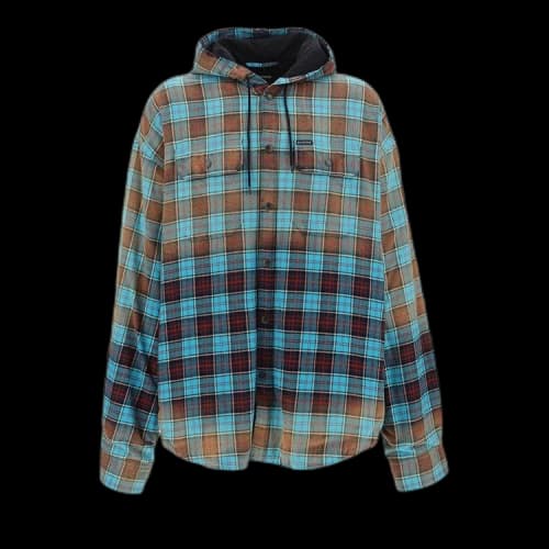 Balenciaga Bleached Shirt 'Turquoise/Red'