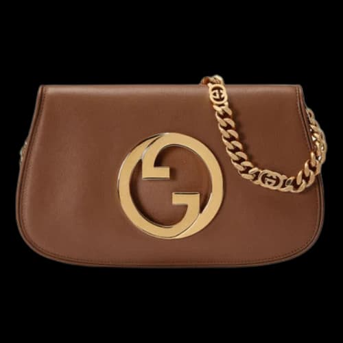 Gucci Blondie Shoulder Bag 'Brown' (Women's)