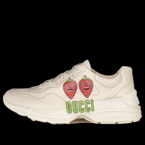 Gucci Rhyton GG Apple Sneakers 'Cream White Red'