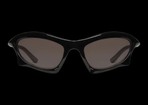 Balenciaga Bat Rectangle Sunglasses Black