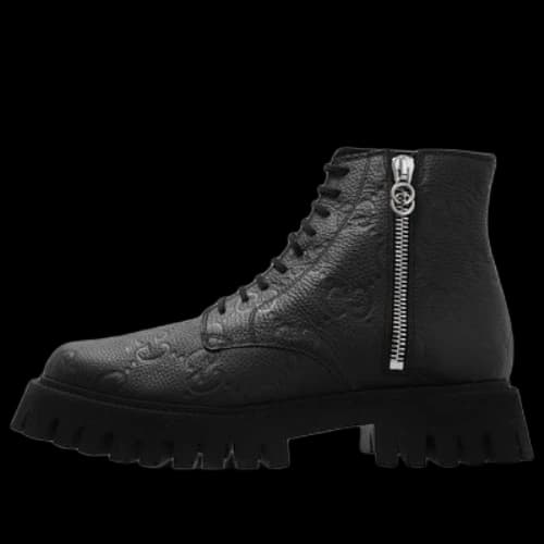 Gucci GG leather boot 'Black'