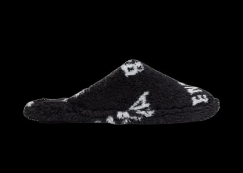 Balenciaga Furry Closed AllOver Logo Black
