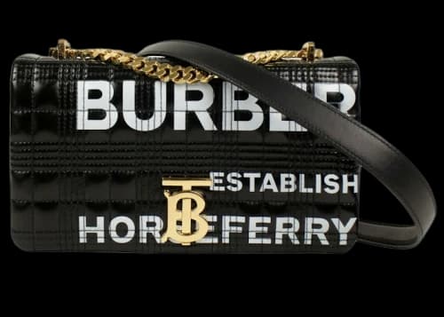 Burberry Lola Horseferry Shoulder Bag Black