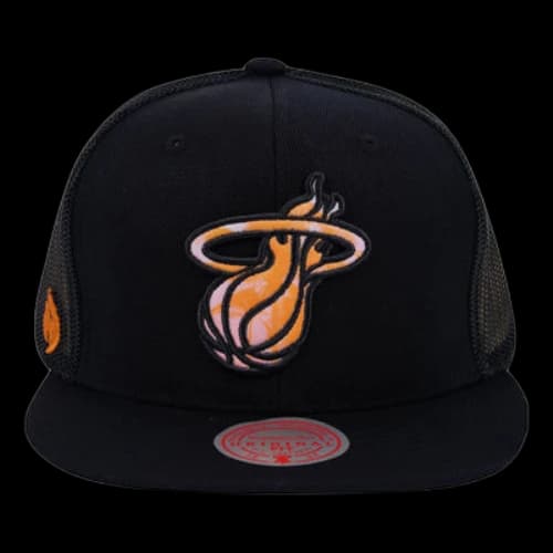 Mitchell & Ness x Nicky Jam Trucker Caps 'Miami Heat'