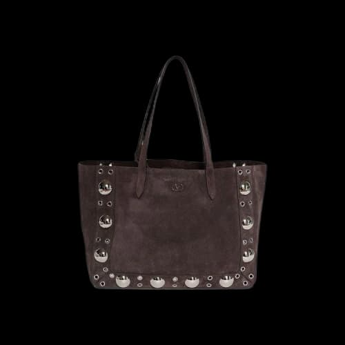 Valentino Media Studded Leather Tote Bag 'Black'