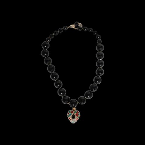 Valentino Coeur Royal Necklace 'Black'