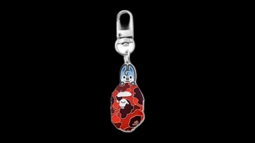 BAPE x Stray Kids Bang Chan Keychain Red