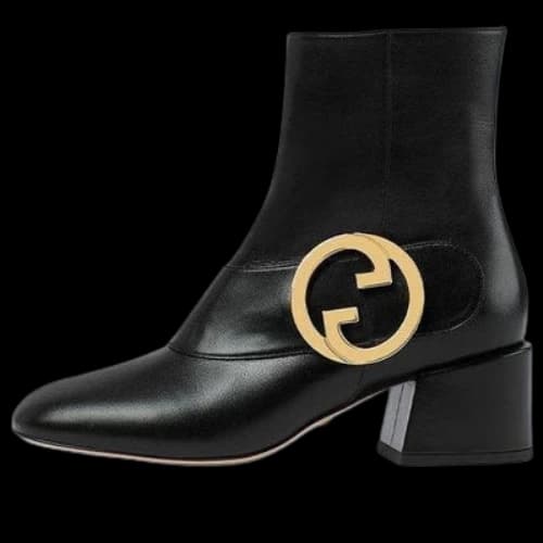 Gucci Blondie Ankle boot 'Black Leather' (Women's)