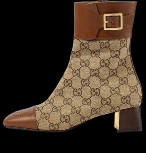 Gucci Ankle boots with GG monogram 'Brown Beige' (Women's)