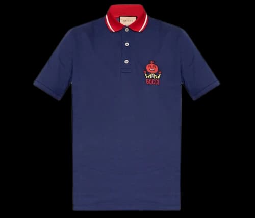 Gucci Pablo Delcielo Logo Polo Navy
