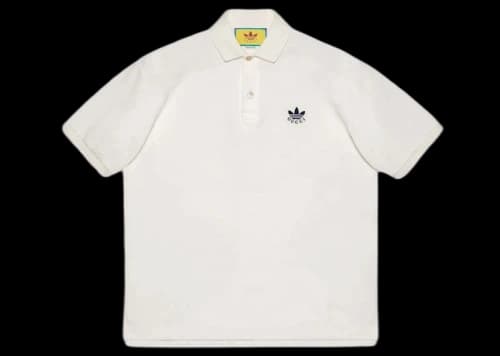 Gucci x adidas Cotton Piquet Polo White