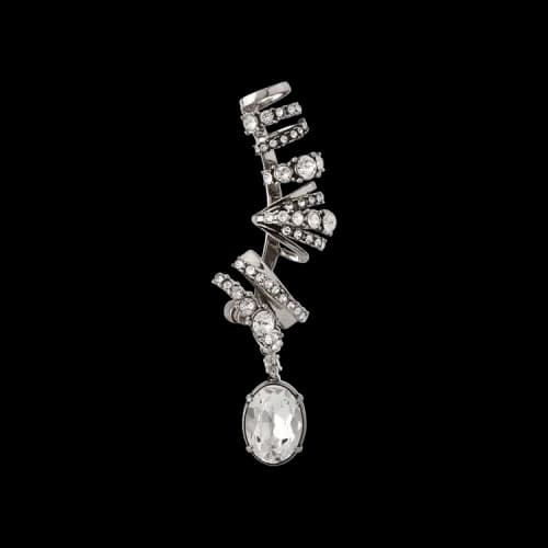 Alexander McQueen Single Triple Ear Cuff Earrings 'Silver'