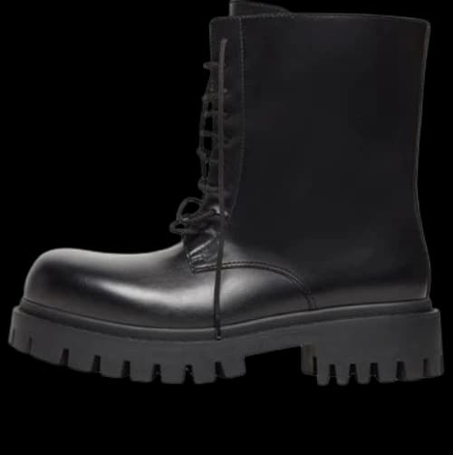Balenciaga Sergent 20mm Boots 'Black Leather'
