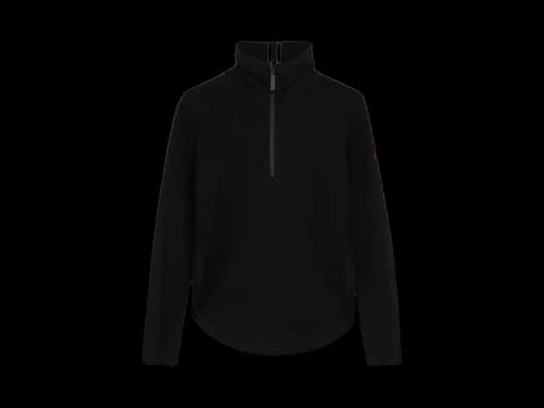 Canada Goose Half Zip Wool Fairhaven Sweater Black
