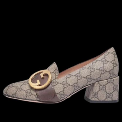 Gucci Blondie pump GG Supreme canvas 'Beige Ebony' (Women's)
