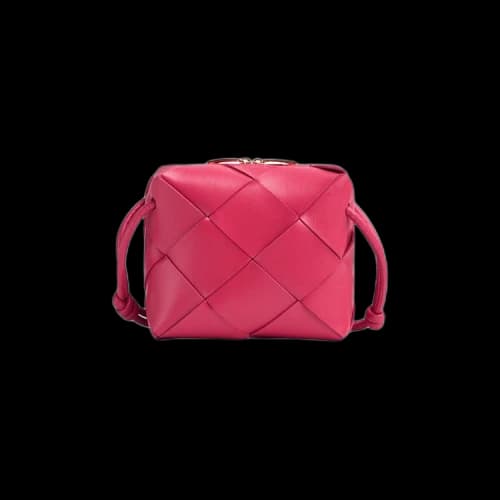 Bottega Veneta Mini Camera Bag 'Cranberry/Gold'