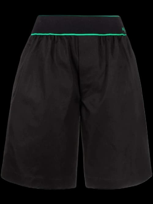 Bottega Veneta Logo Elastic Waist Shorts Black