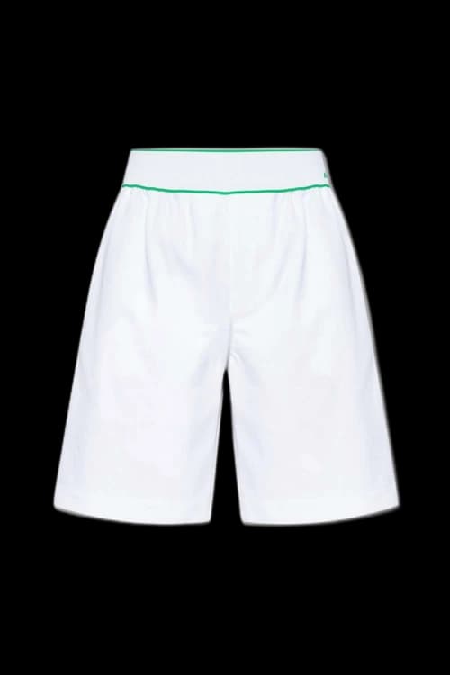 Bottega Veneta Tipped Cargo Shorts White