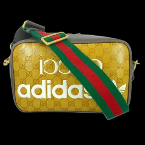 Gucci x adidas Collaboration Shoulder crossbody Bag 'Gold'