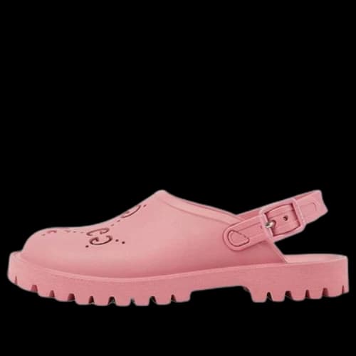 (GS) Gucci GG Rubber Sandals 'Pink'