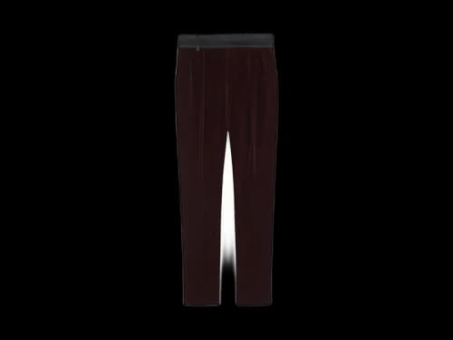 Saint Laurent Velvet Tailored Pants Black