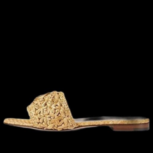 Gucci Double G Slide Sandal 'Woven Raffia' (Women's)