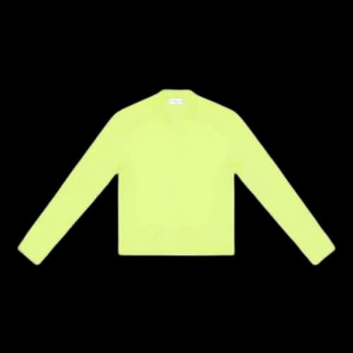 Balenciaga Crewneck Long Sleeve Top 'Fluo Yellow'
