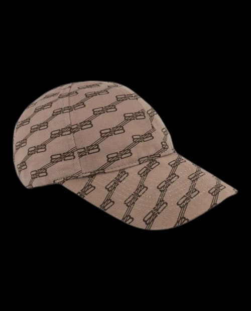Balenciaga BB Monogram Baseball Cap Beige