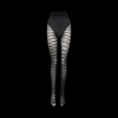 Balenciaga BB Monogram Tights 'Black'