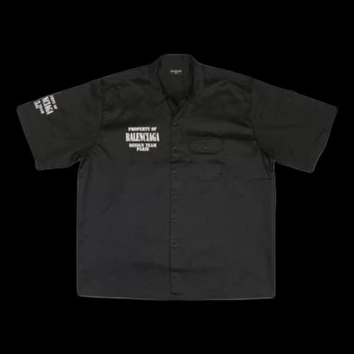 Balenciaga Property Of Short Sleeved Shirt Oversized 'Black'