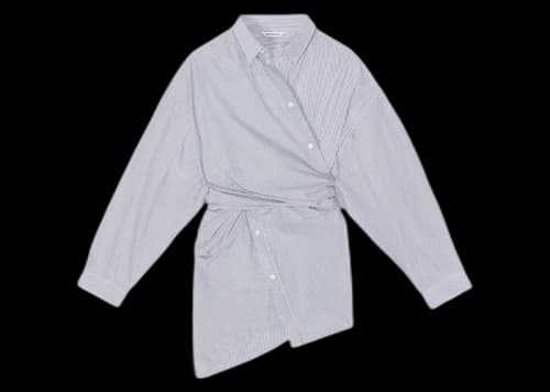 Balenciaga Wrap Dress Blue/White
