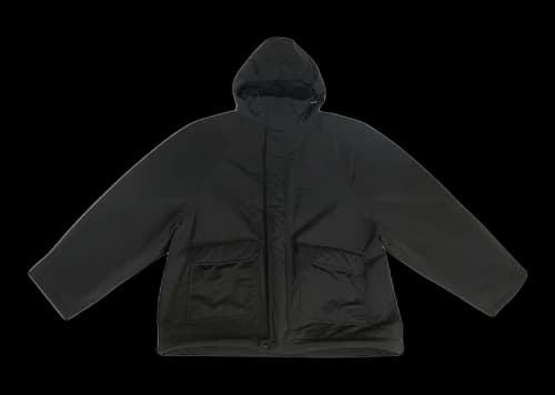 Balenciaga BB Icon Kick Oversized Parka Black