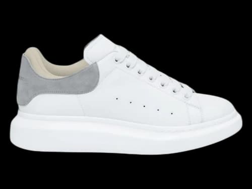 Alexander McQueen Oversized White Grey Suede