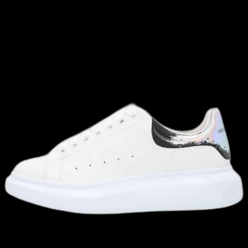 Alexander McQueen Oversized Sneakers 'White Black Silver'