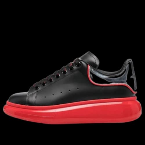 Alexander McQueen Oversized Sneaker 'Black Silver Lust Red'