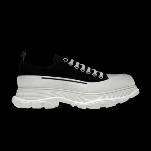 Alexander Mcqueen Tread Slick Lace Up 'Black White'