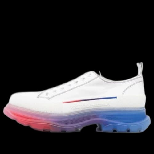 Alexander McQueen Tread Slick Low Lace Up Shoes 'White Multi'
