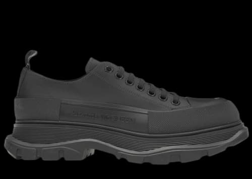 Alexander McQueen Tread Slick Low Lace Up Leather Grey