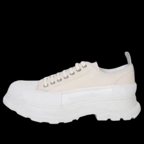 Alexander McQueen Tread Slick Low-Top Sneakers 'Cream Pink White'