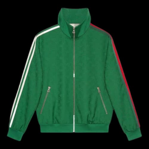 Gucci x adidas GG Trefoil Jacquard Jacket 'Green'