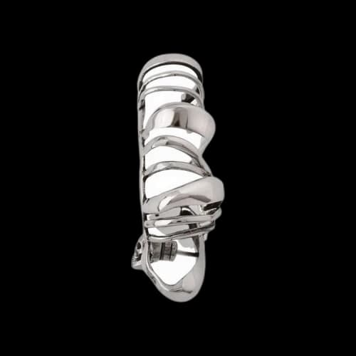 Alexander McQueen Metal Hoop Earring 'Silver'