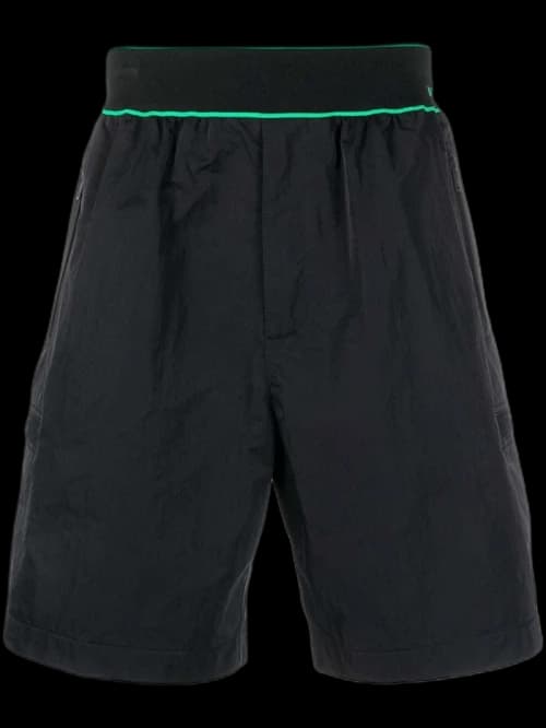 Bottega Veneta Tipped Cargo Shorts Black