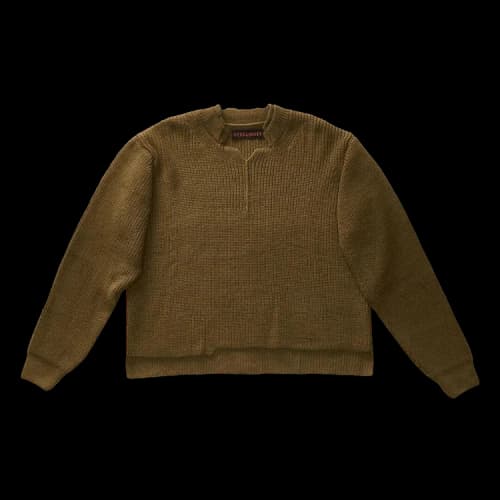 Ottolinger Open Knit Collar Sweater 'Green'