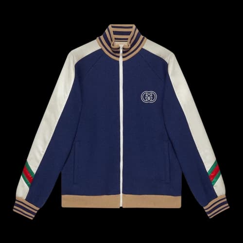 Gucci Wool Track Jacket 'Blue'