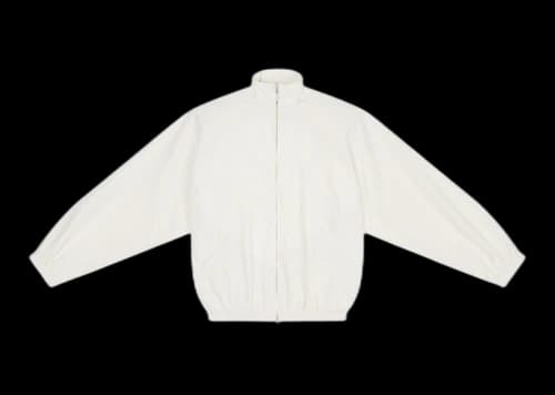 Balenciaga Sporty B Oversized Tracksuit Nylon Jacket White