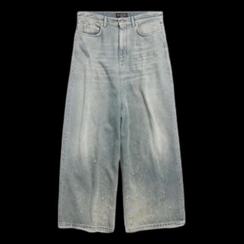 Balenciaga Low Crotch Pants 'Light Blue' (Women's)
