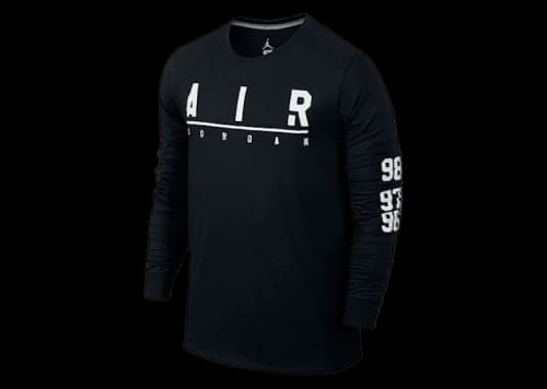Jordan AJ Air Long Sleeve Tee Black