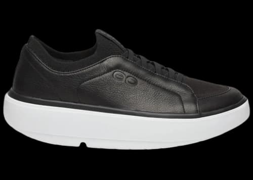 OOFOS Club+ Slip-On White Black (Women's)